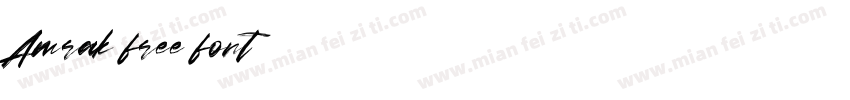 Amrak free font字体转换